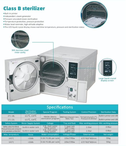 Dental Autoclave 18L - Image 2